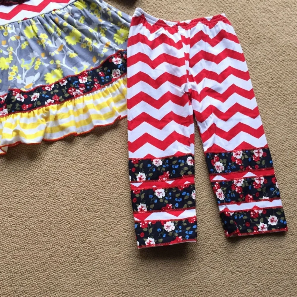 Boutique Chevron Floral Dress Leggings Outfit